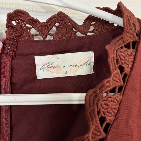 2.7 August Apparel Mini Dress - Burgundy - Picture 3 of 7